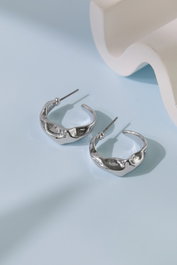 Heliophilia Silver Pendientes de Metal Plata